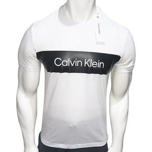 NWT CALVIN KLEIN AUTHENTIC MEN'S WHITE CREW NECK SHORT SLEEVE T-SHIRT SIZE S L
